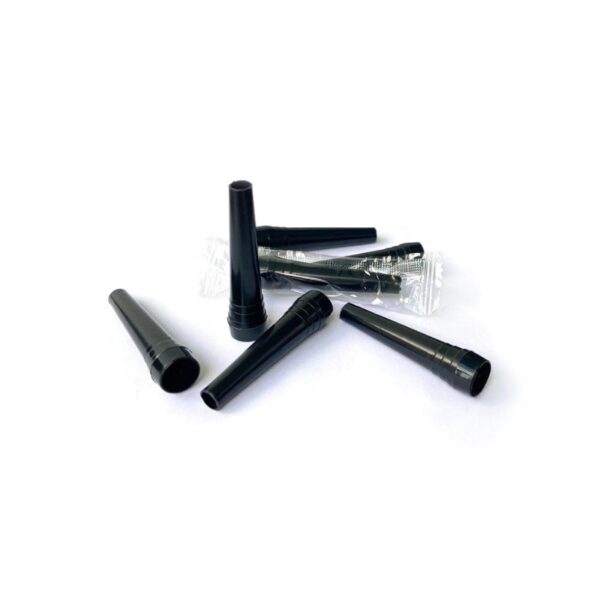 Black Disposable Hookah Mouthtips - Bag 100 pcs - Image 2